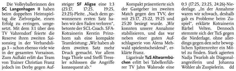 In der Annahme waren wir schwach, deswegen gab es Probleme beim Zuspiel