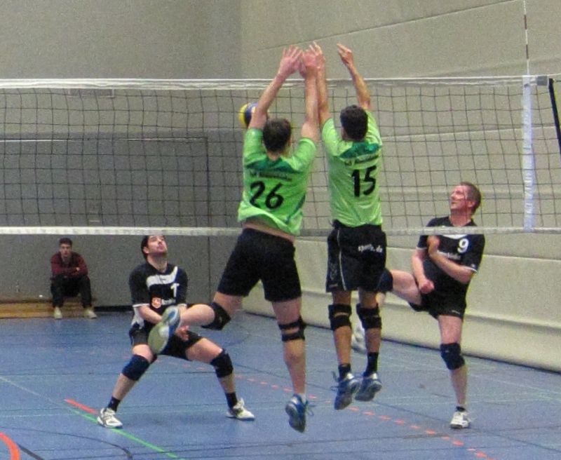 erfolgreicher Doppelblock von Pascal und Thorsten