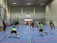 Marcels Block wird überwunden, aber Pascal hechtet schon