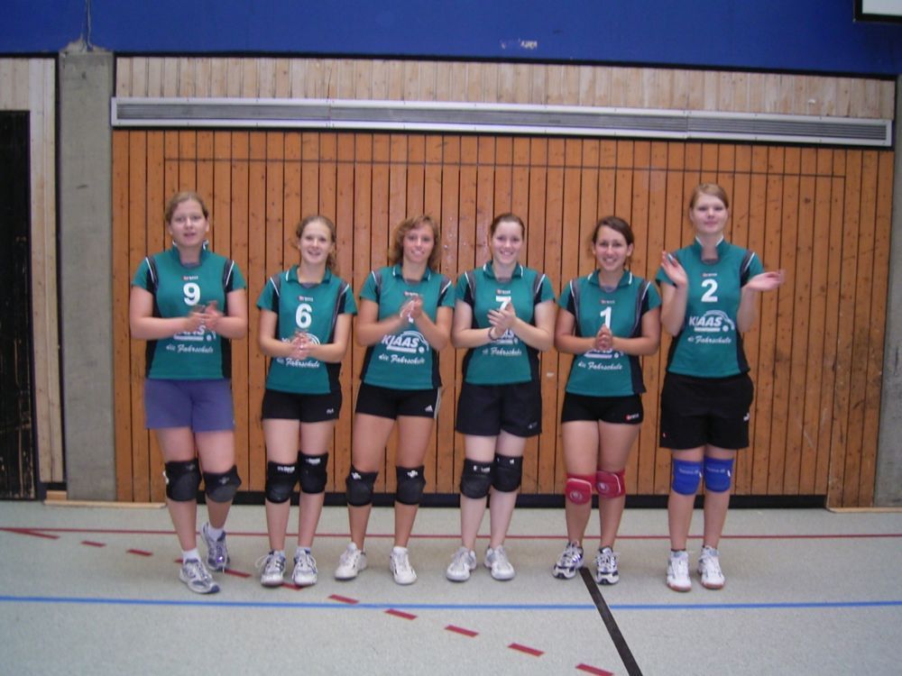 Nicole, Linda, Maike, Svenja, Kim und Benthe bei der A-Jugend-Kreismeisterschaft