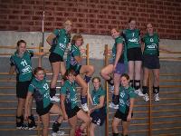 Unsere Mannschaft an der Kletterwand