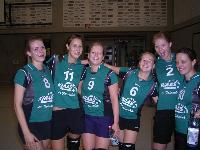 Maria, Vera, Nicole, Linda, Benthe und Wiebi bei unserem Punktspiel am 01.10.