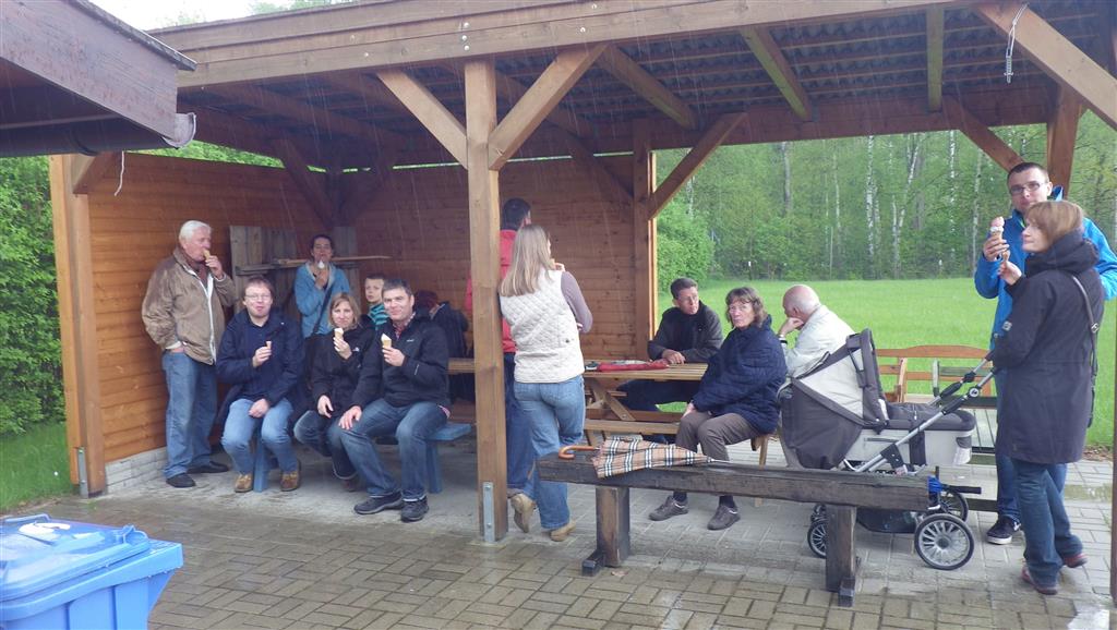 Eis im Regen