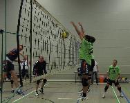 Block von Matze und Uschi gegen Stelle, Thorsten sichert
