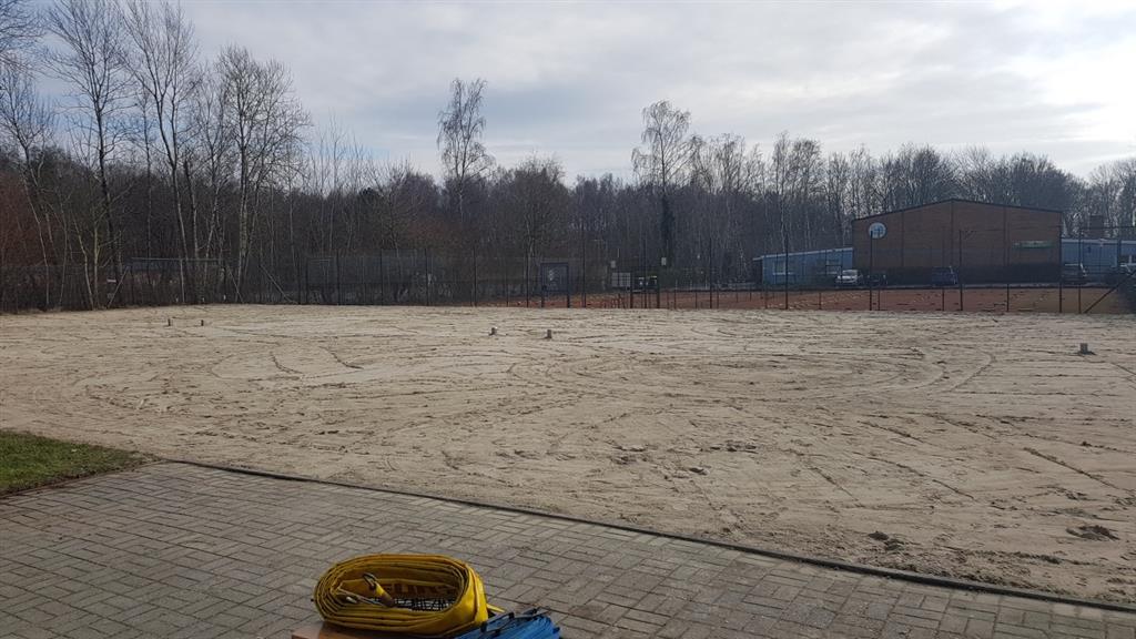 Der Sand ist wieder glatt
