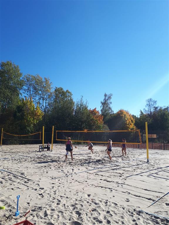 Nach dem Arbeitseinsatz in den Sand