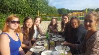 Abendessen in der Sonne