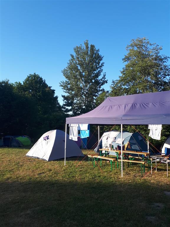 Der Pavillon am Freitagabend