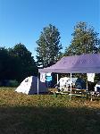 Der Pavillon am Freitagabend