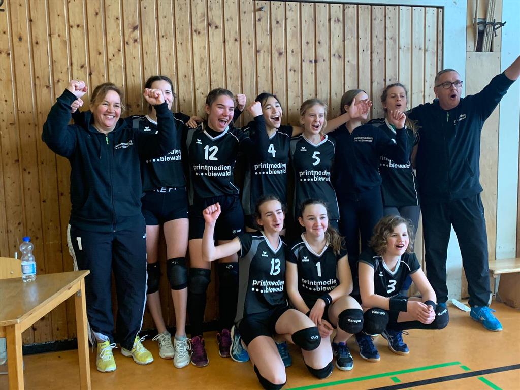 Die weibliche U16 bei den BM