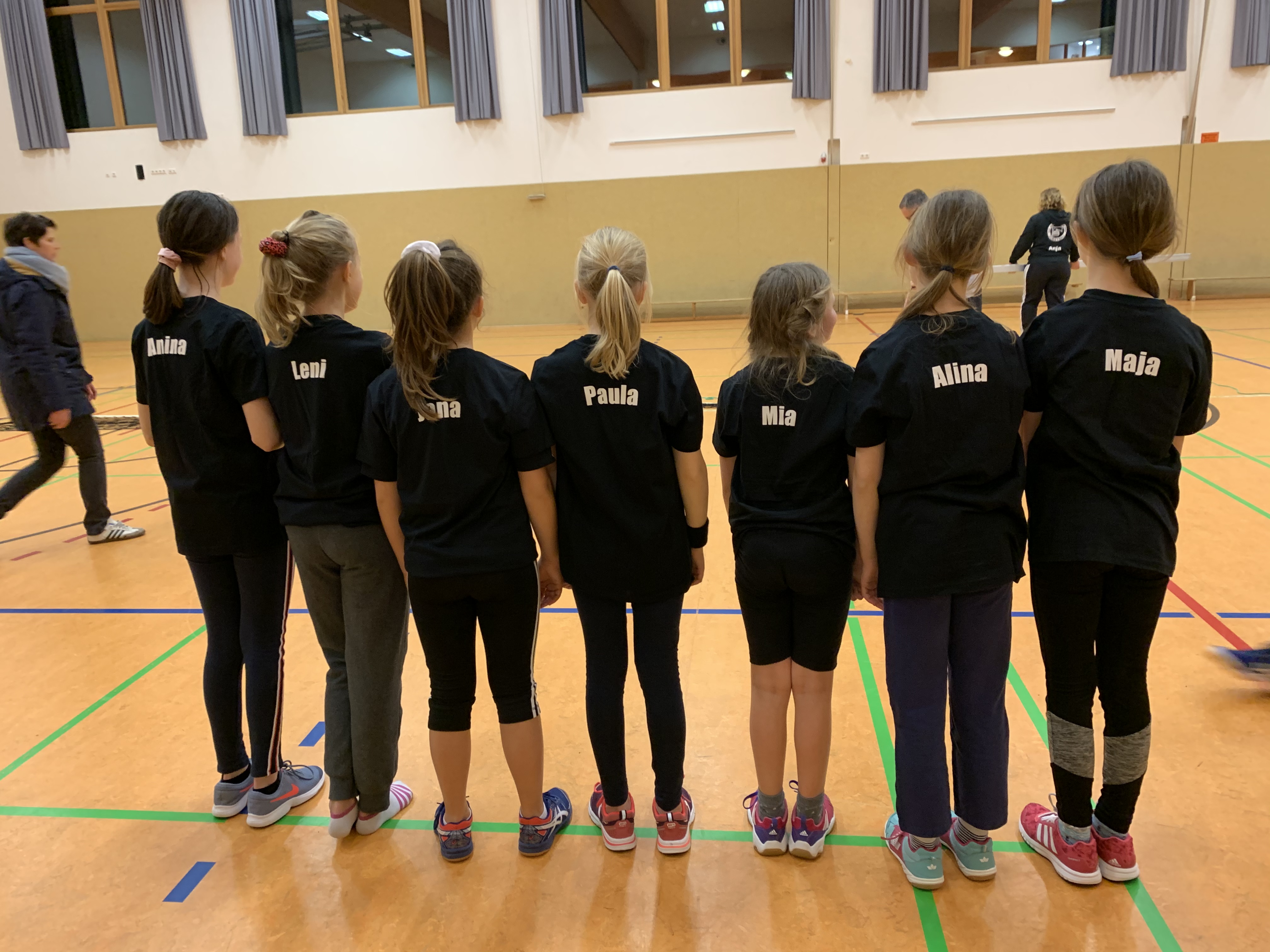 Und hinten mit Namen