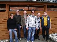 Die Mixed B nach dem Turnier mit: Anja, Jan, Björn, Nico, Bernd-Uwe und Ralle