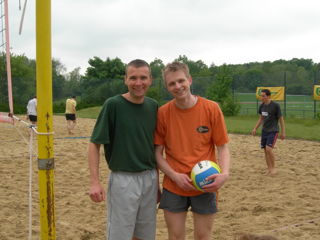 Jonas und Kaspar noch total fit!