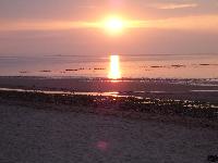 Sonnenuntergang auf der Düne