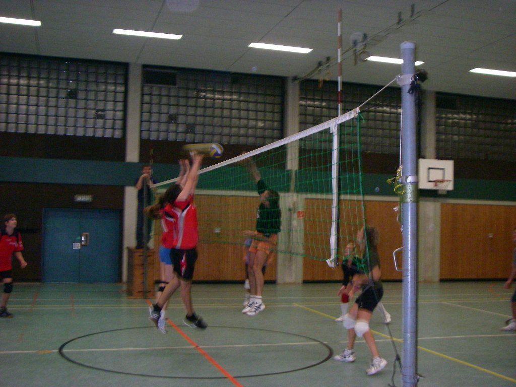 Manni beim Angriff im 3. Satz