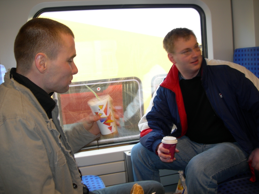 ...mit tollem Kaffee aus dem Pappbecher......