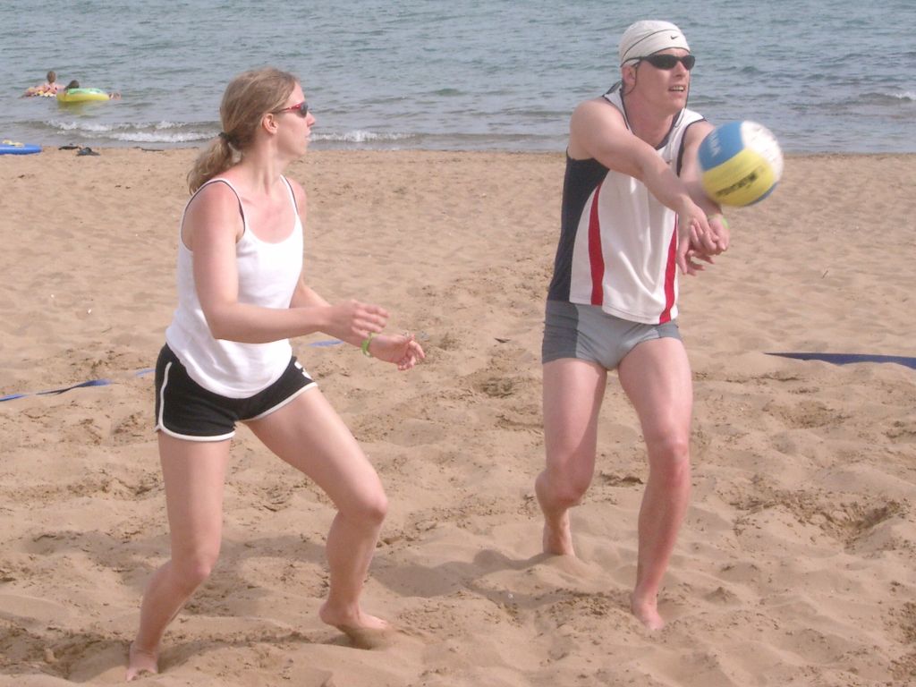 Mixed wurde gespielt (Steffi und Kilian)