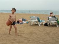 hatte aber auch viel Spass am Strand...