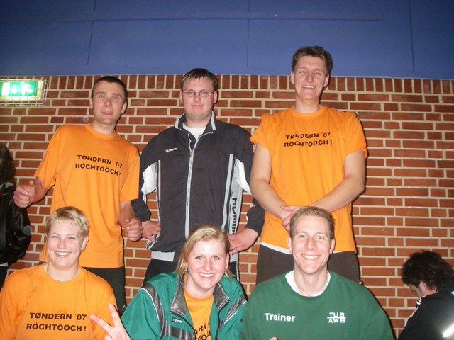 Die T-Shirts, von Angelika entworfen und das Team Mixed 3
