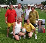 Mannschft mit: Ralle, Chrissi, Ralf, Silia und vorn: Jessi, Sabi, Vani