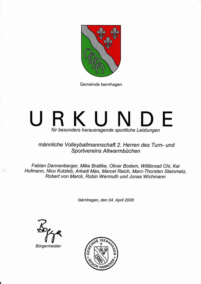 Urkunde 2. Herren