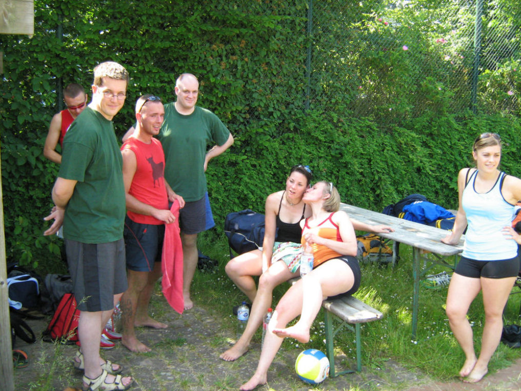 Warten auf den Spielbeginn