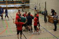 Freude nach dem Satzgewinn bei den Herren II