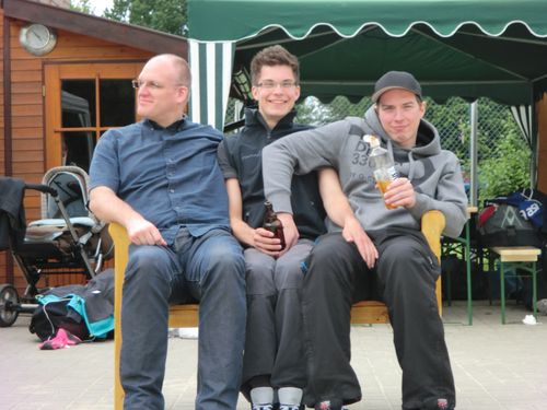 ...und mit dem passenden Griff kam es zu überschäumender Freude in der ersten Reihe !