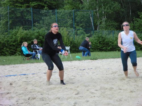 Die Sporttreibenden hatten für die drei keinen Blick übrig...