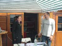 ...rund um die Organisatoren Sandra Zerm (Samstag)  und Thorsten Meyer (Sonntag)...